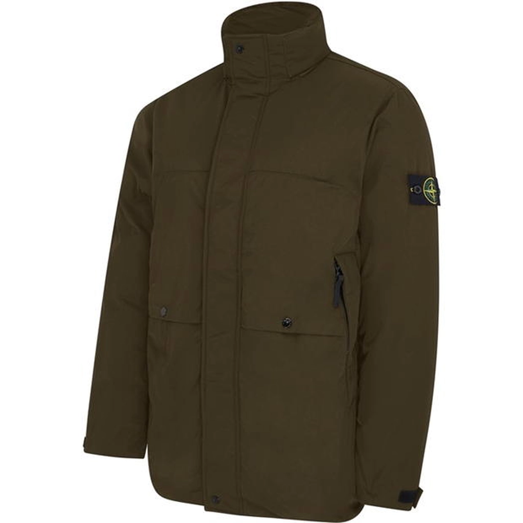 Stone Island Micro Twill Field Jacket - Green